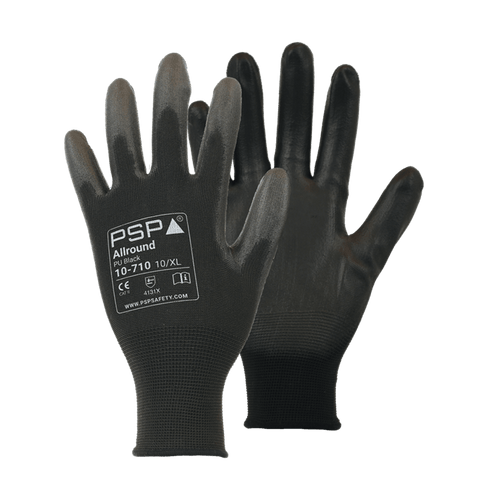 allround pu zwart nylon